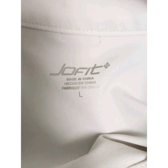 Jofit Women's  golf Mandarin Collar Shirt Long Sleeve White Size Large EUC - Picture 6 of 7